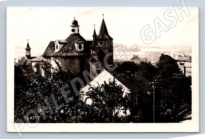 Postcard Slaný cancelled 1949 (ST3921)