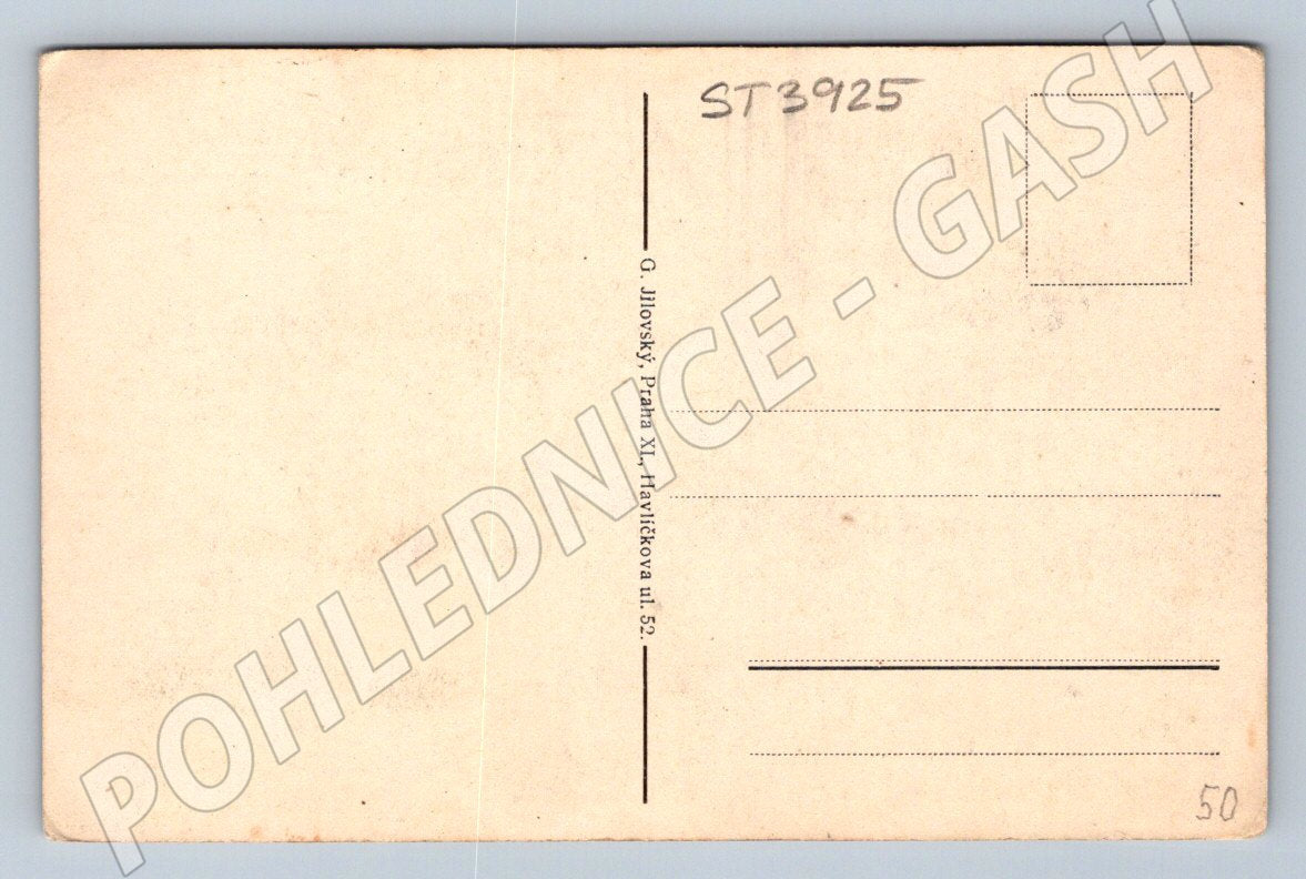 Postcard Kouřim church historical (ST3925)