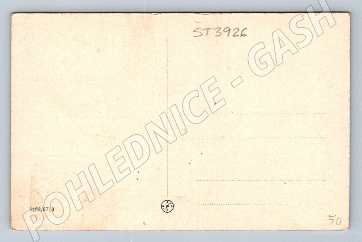 Postcard Kouřim party with a temple (ST3926)