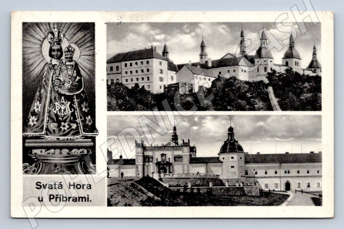 Postcard Svatá Hora near Příbram 1936 (ST3930)