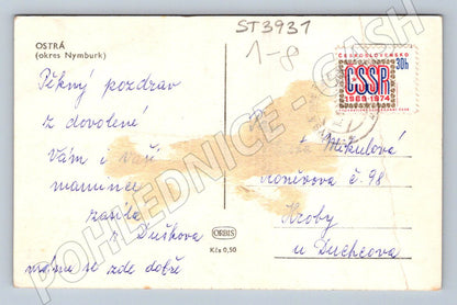 Postcard Ostrá Inn and Cinema (ST3931)