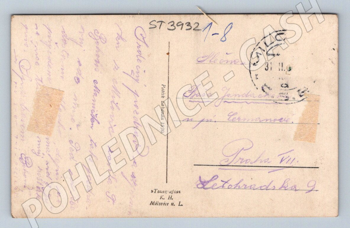 Postcard Milovice Inn U Vojtěcha used (ST3932)