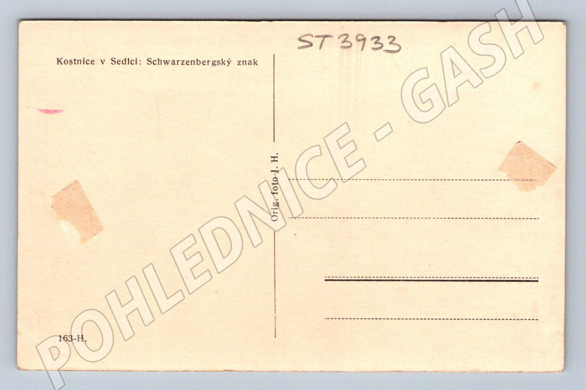 Postcard Sedlec Constance Schwarzenberg coat of arms (ST3933)