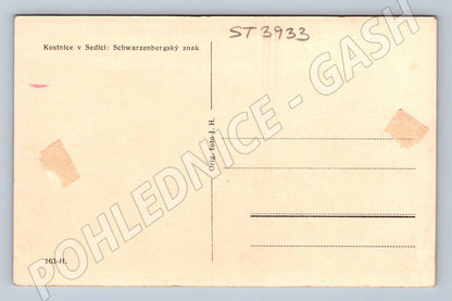Postcard Sedlec Constance Schwarzenberg coat of arms (ST3933)