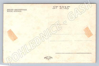 Postcard Sedlec Ossuary interior made of bones (ST3935)