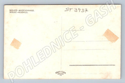 Postcard Sedlec Ossuary interior historical (ST3937)