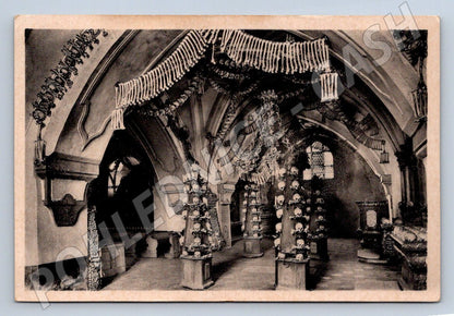 Postcard Sedlec Ossuary old postcard (ST3938)
