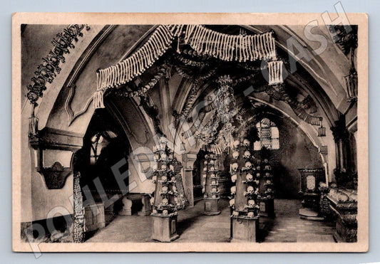 Postcard Sedlec Ossuary old postcard (ST3938)