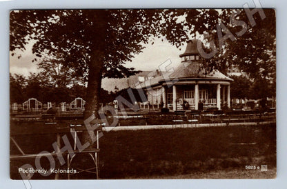 Postcard Poděbrady colonnade used (ST3941)