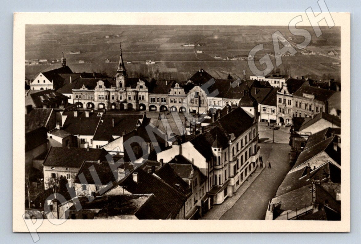 Postcard Mělník historical square (ST3943)
