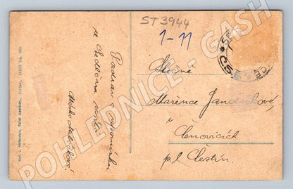 Postcard Sedlčany castle colored 1918 (ST3944)