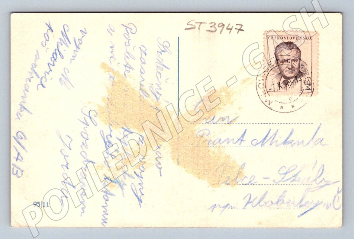 Postcard Milovice multiple shots historical (ST3947)