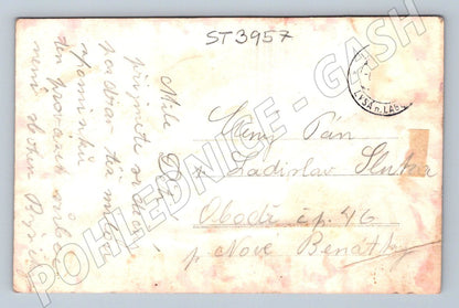 Postcard Lysá nad Labem castle and church (ST3957)