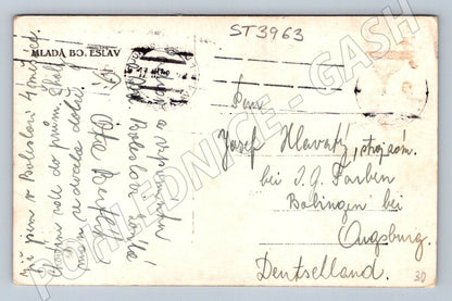 Postcard Mladá Boleslav Masaryk's House historical (ST3963)