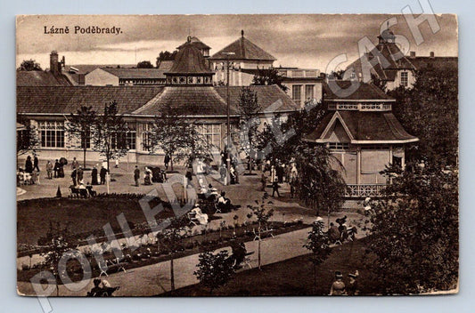 Postcard Poděbrady spa Austria Hungary (ST3965)