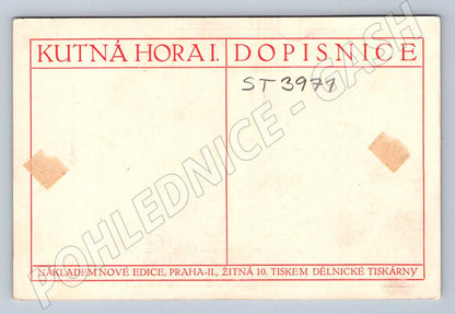 Postcard Kutná Hora relief of the Three Kings (ST3971)