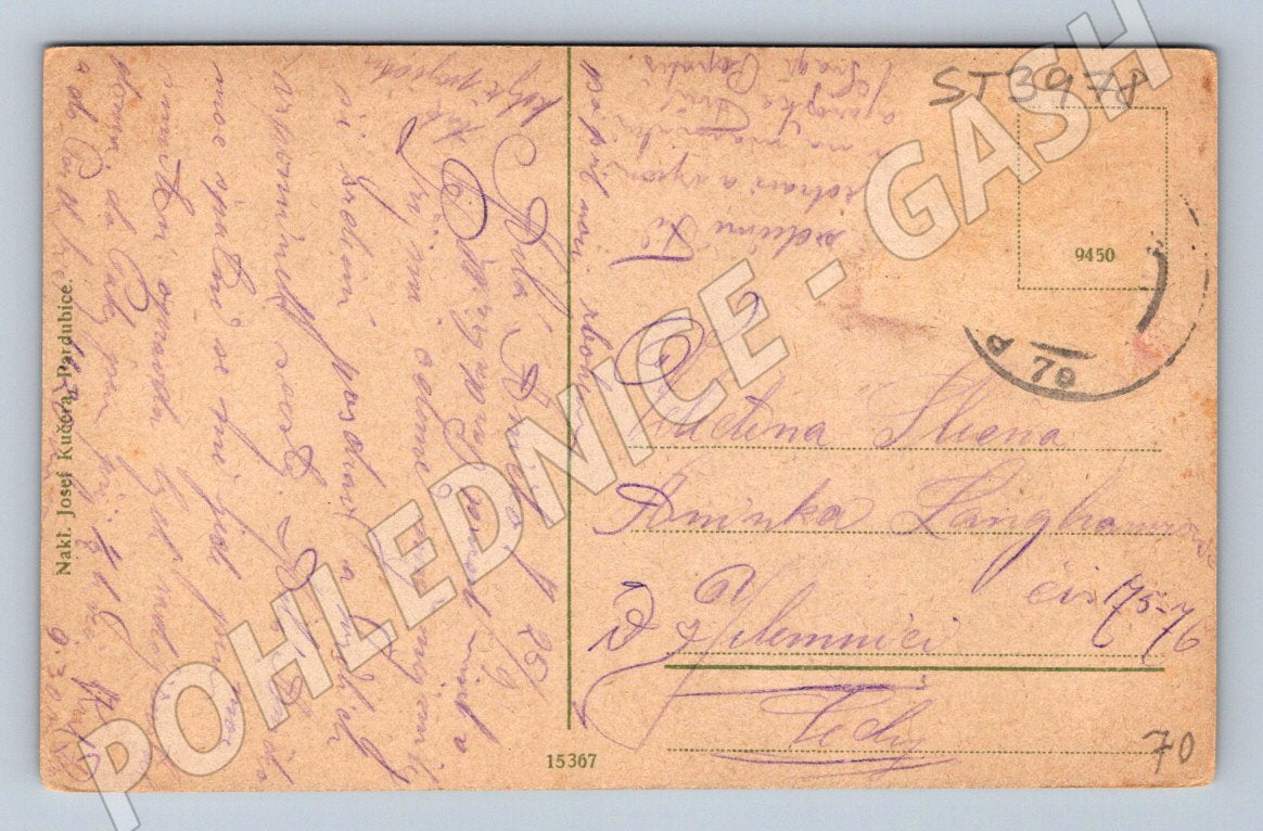 Postcard Pardubice Grand Hotel Veselka (ST3978)