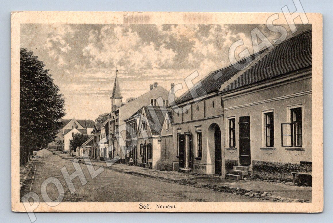 Seč Square historical postcard (ST3980)