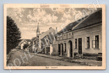 Seč Square historical postcard (ST3980)