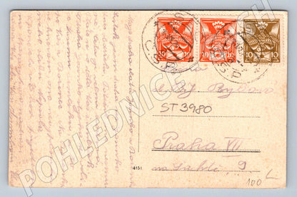 Seč Square historical postcard (ST3980)