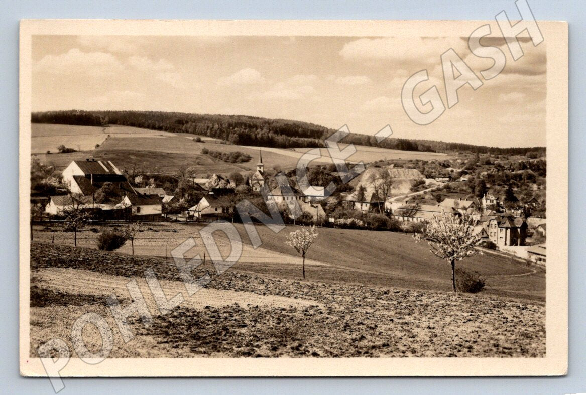 Postcard Vápenný Podol, Chrudim district, 1950 (ST3986)