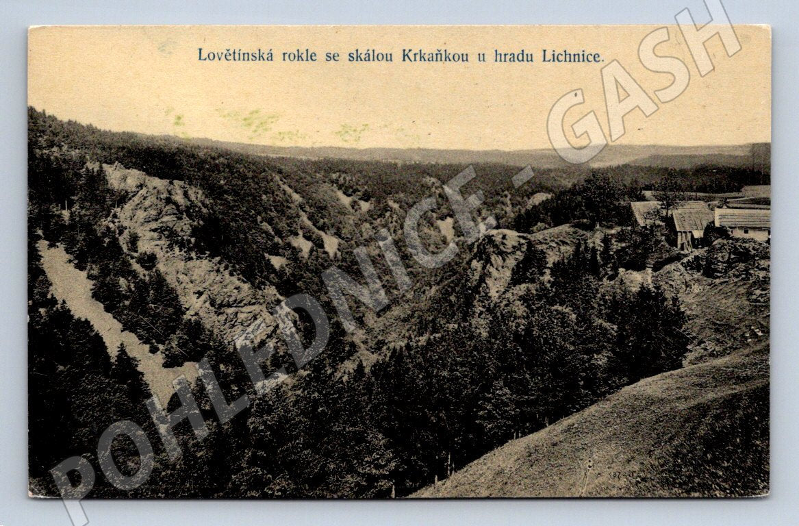 Postcard Lovětín Gorge Krkaňka Lichnice (ST3988)