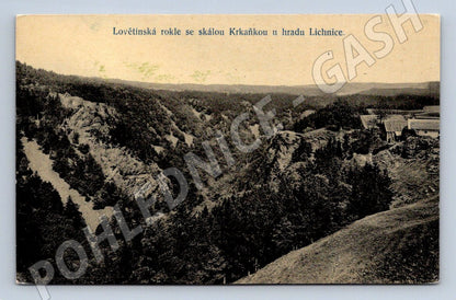 Postcard Lovětín Gorge Krkaňka Lichnice (ST3988)