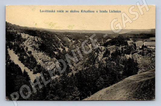 Postcard Lovětín Gorge Krkaňka Lichnice (ST3988)
