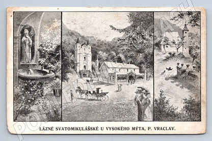 Postcard St. Nicholas Spa near Vysoké Mýto (ST3989)