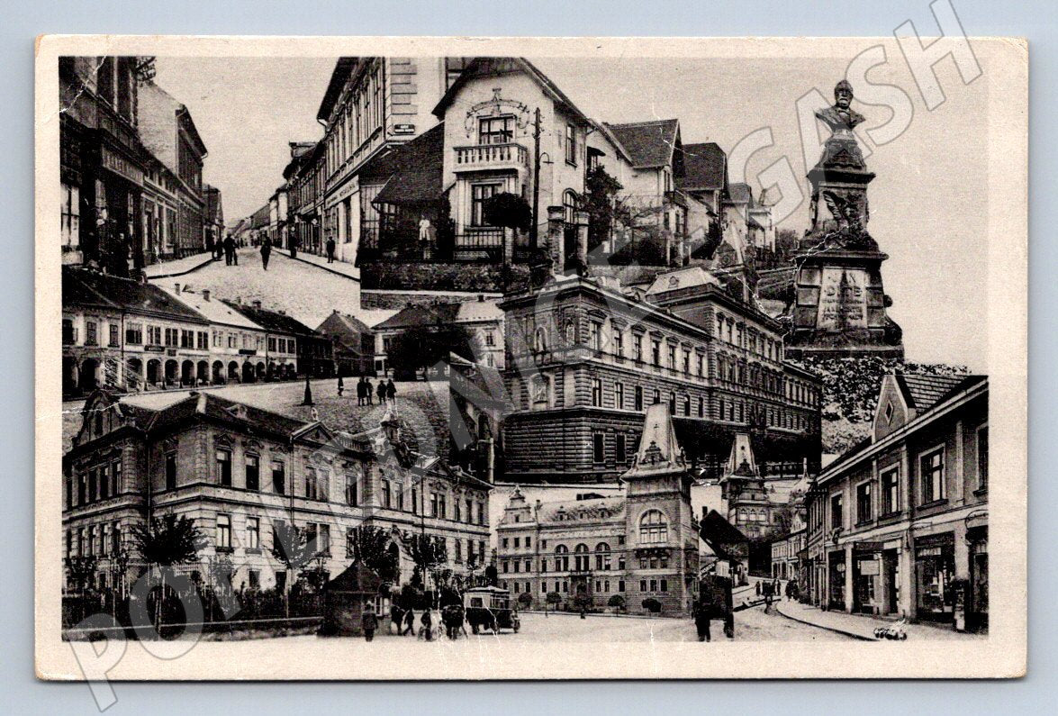 Postcard Přelouč collage handwritten (ST3992)