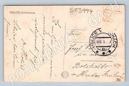 Postcard Holice Sokolovna 1931 (ST3994)