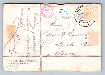 Postcard Kunětická hora castle Pardubice region (ST4000)