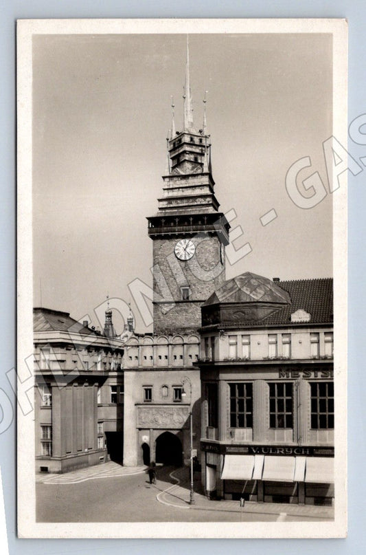 Postcard Pardubice Green Gate black and white (ST4005)