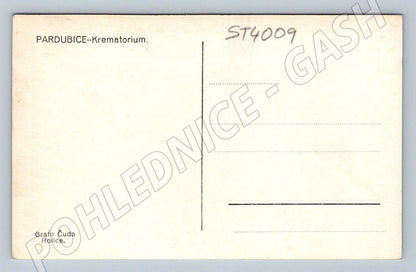 Postcard Pardubice crematorium before 1950 (ST4009)