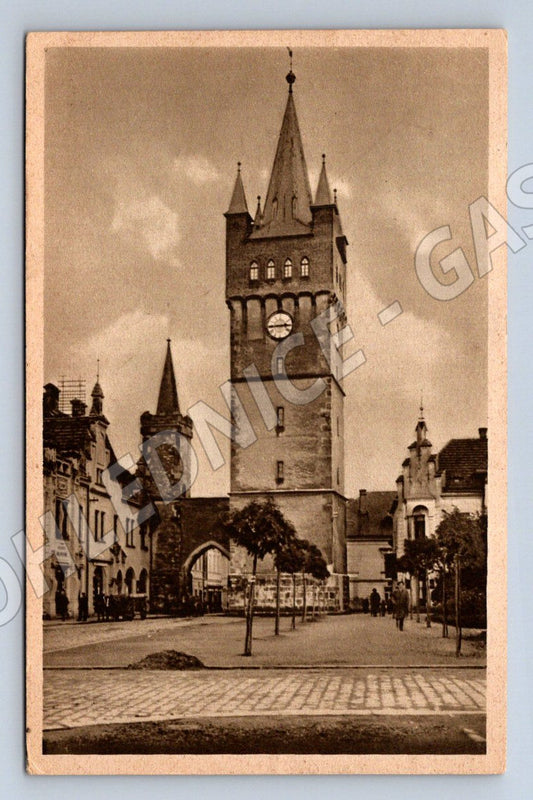 Postcard Vysoké Mýto Prague Gate (ST4010)