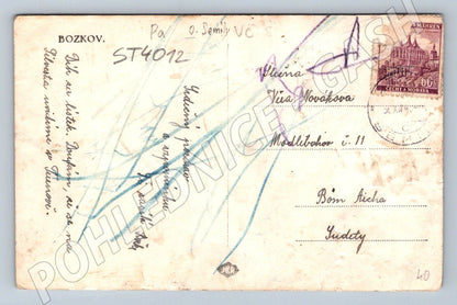Postcard Bozkov Czech countryside historical (ST4012)