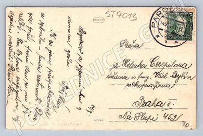 Postcard Pardubice castle postal service (ST4013)
