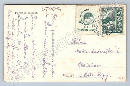 Postcard Moravská Třebová 1948 Czechoslovakia (ST4014)