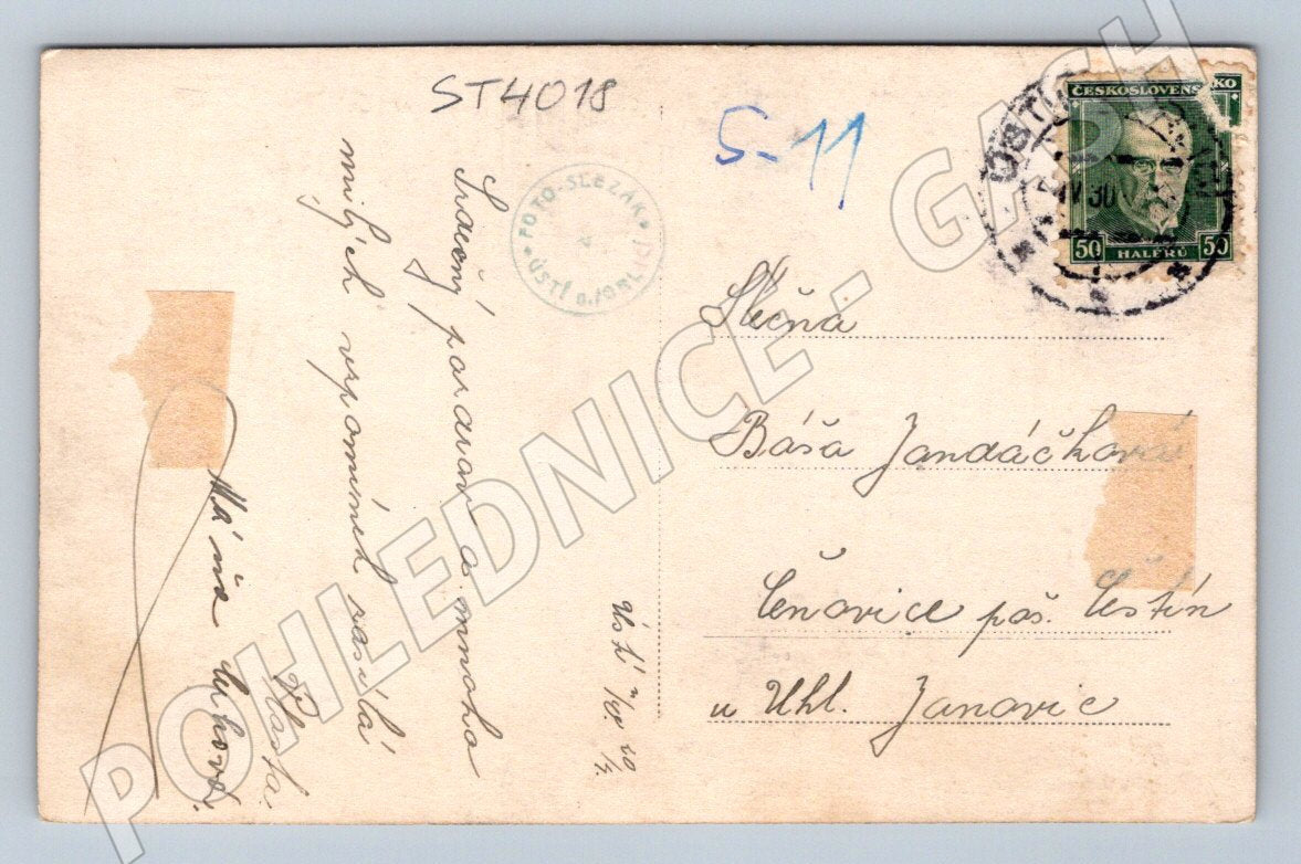 Postcard Ústí nad Orlicí historical 1940 (ST4018)