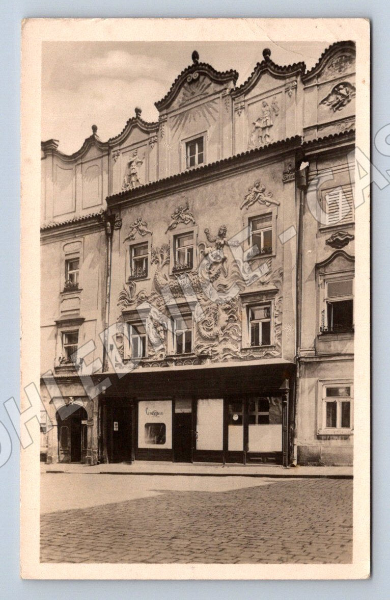 Postcard Pardubice House with Jonas 1954 (ST4020)
