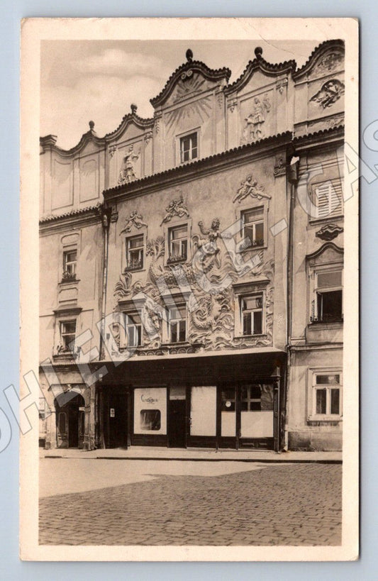 Postcard Pardubice House with Jonas 1954 (ST4020)