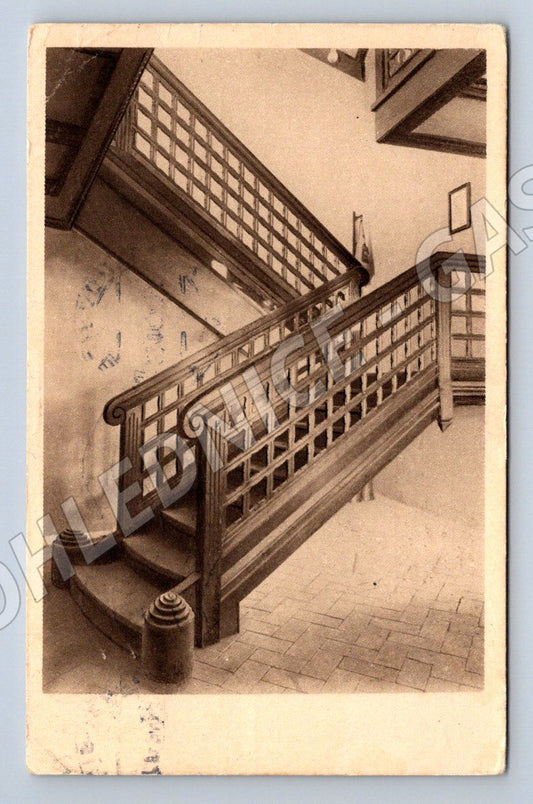 Postcard Kunětická Hora staircase 1921 (ST4022)