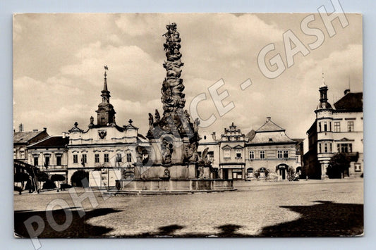 Postcard Chrudim square plague column Orbis (ST4023)