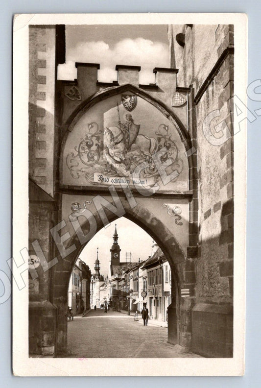 Postcard Vysoké Mýto Litomyšl Gate (ST4025)