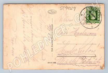 Postcard Litomyšl square sent by Czechoslovakia (ST4029)