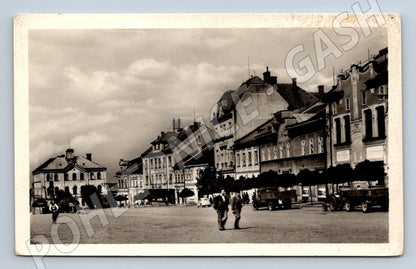 Postcard Skuteč Palackého Square 1953 (ST4031)