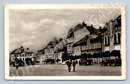 Postcard Skuteč Palackého Square 1953 (ST4031)