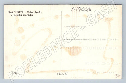 Postcard Pardubice Credit and Savings Bank (ST4033)