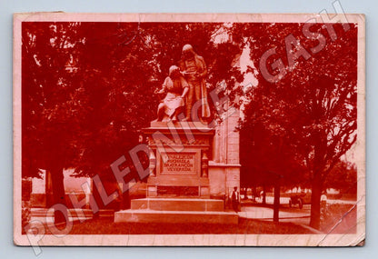 Postcard Pardubice monument to the Veverkovs (ST4034)