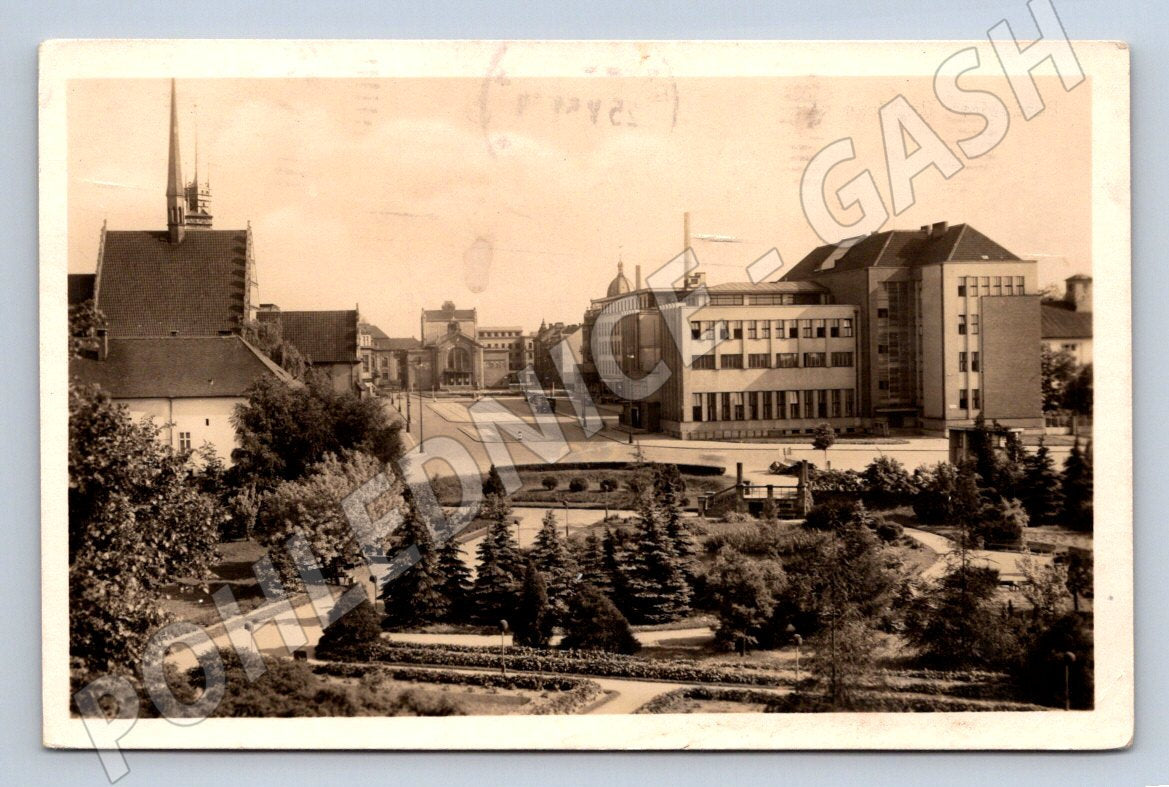 Postcard Pardubice Benešovo Square (ST4036)